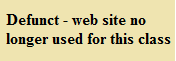 Web Site Defunct